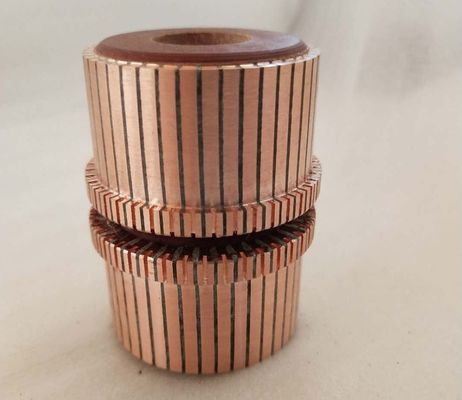 69 Segments Starter Motor Commutator featuring Operating temperature range minus 40 degrees Celsius to 150 degrees Celsius and 41 mm Shaft Hole for heavy duty motors